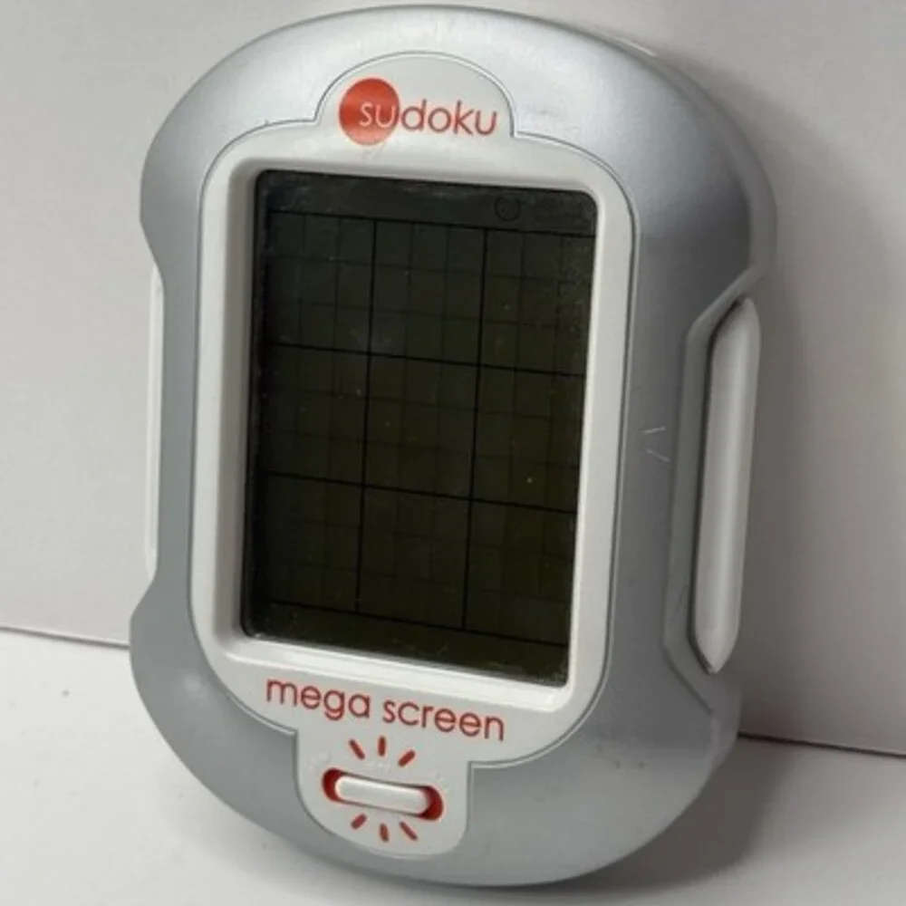 Sudoku Mega Screen Handheld Electronic Game Illuminated Techno Source 2005 VTG